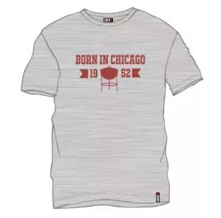 Koszulka Męska Szara "Born in Chicago"