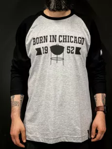 Koszulka z długim rękawem  "Born in Chicago"